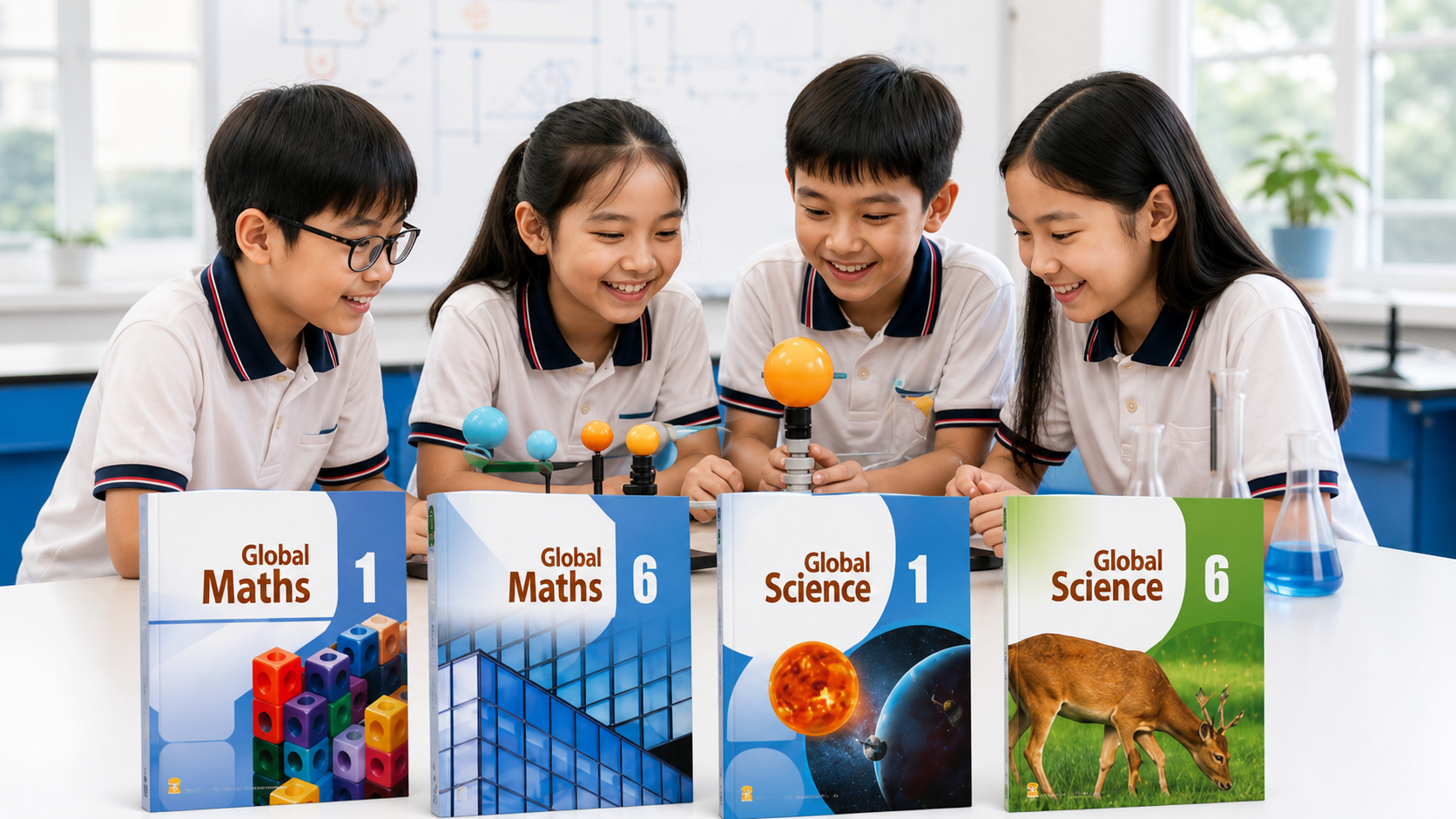 Học sinh học tiếng Anh qua Toán và Khoa học với bộ sách Global Maths và Global Science